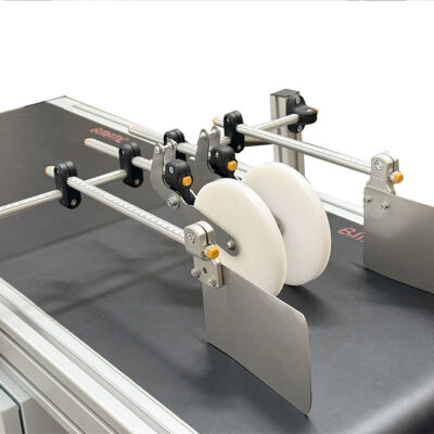 A compact conveyor that fits any working environment. Pair it with one of our friction feeders, and you will get a complete pre-packaging line.